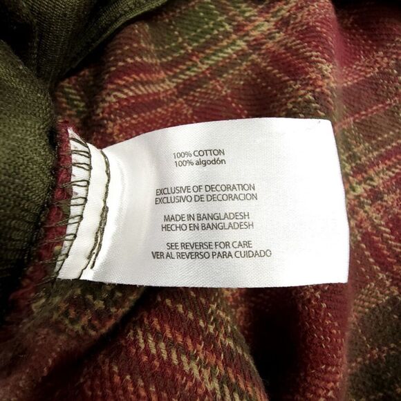 ORVIS Big Bear Heavyweight Double Brushed Flannel Button Down Shirt Men XL Plaid - Picture 8 of 9